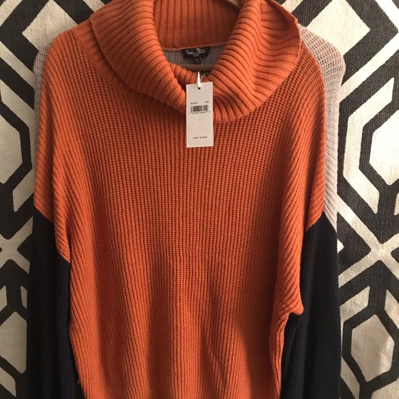 Nwt Splendid Color Block Sweater 